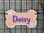 Custom Dog Crate Sign